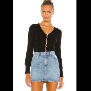 Line & Dot Evelyn Sweater Cardigan Top